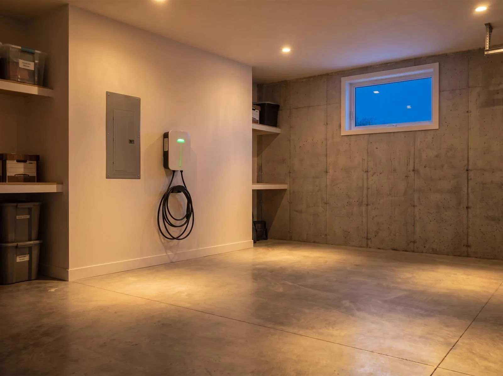Borne de recharge résidentielle installée